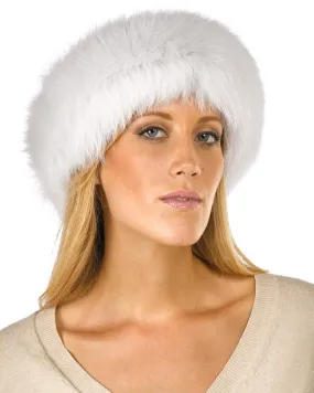 Fur Headband - White Fox Fur | Fur Source