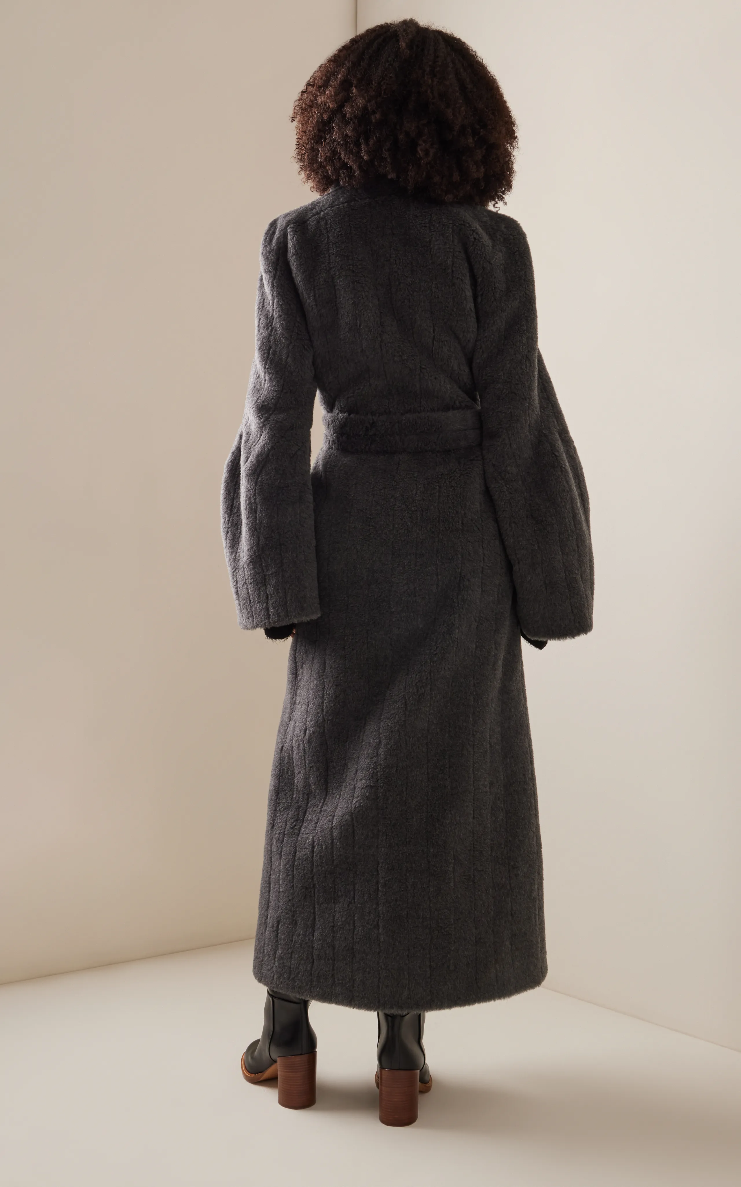 Gabriela Hearst Barring Plush Wool-Blend Robe Coat