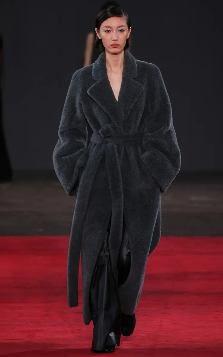 Gabriela Hearst Barring Plush Wool-Blend Robe Coat