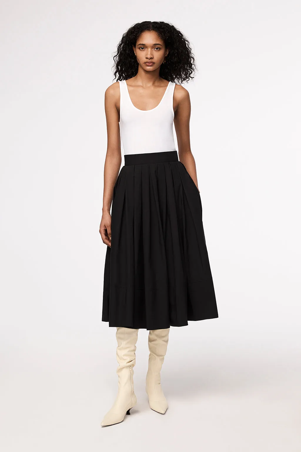 Gathered Circle Skirt