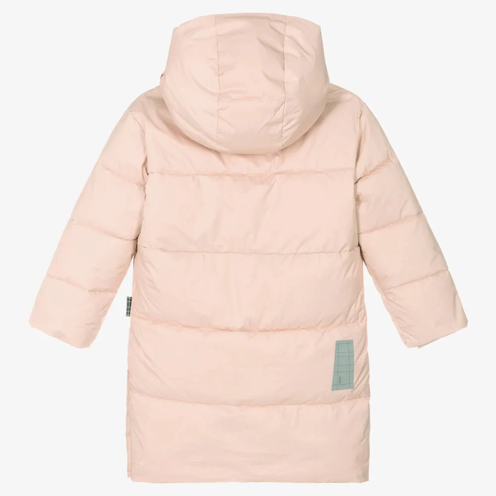 Girls Pale Pink Puffer Coat