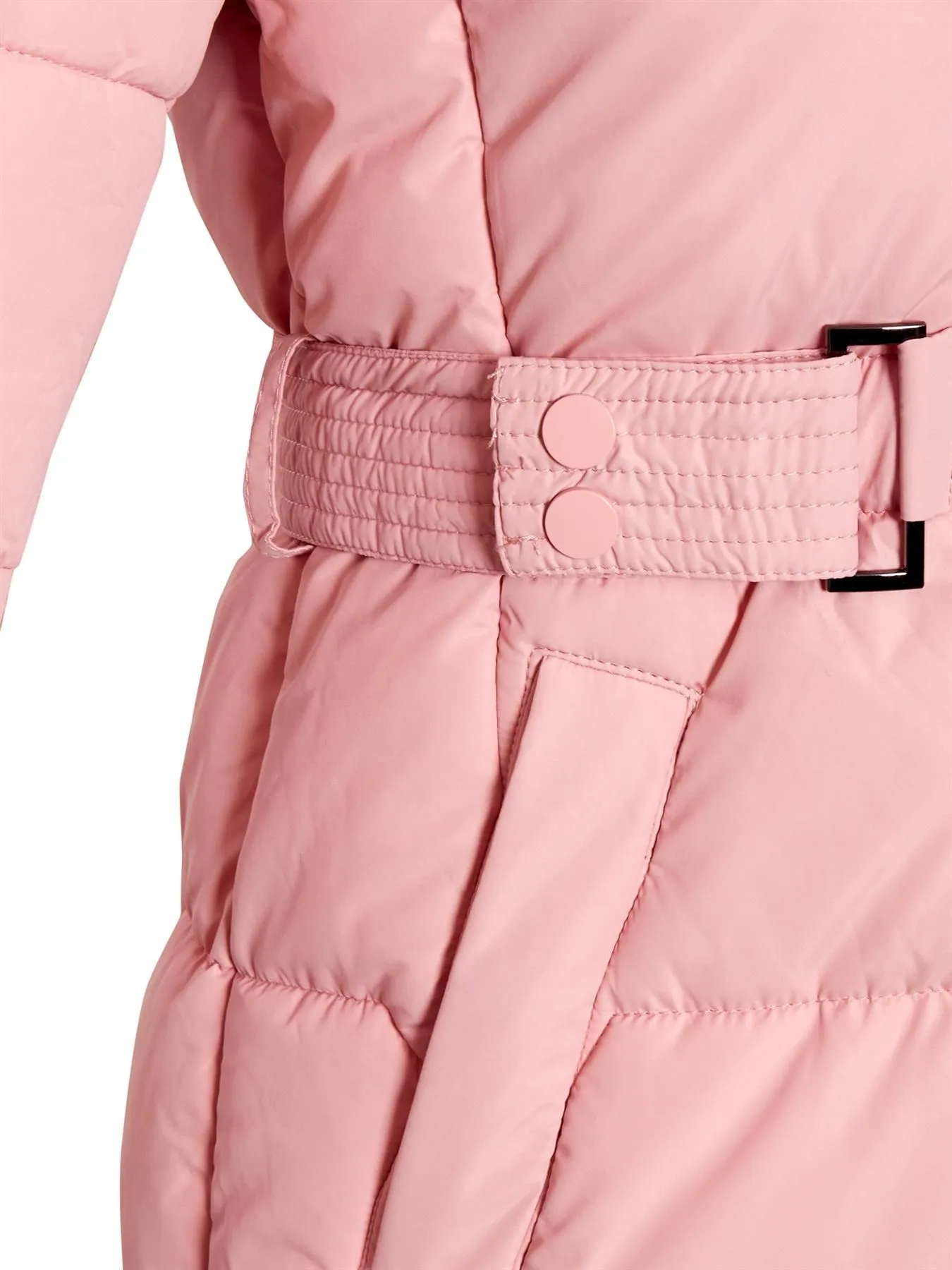 Girls Premium Fleece Lined Quilted Coat with Faux Fur, Black, Pink,  Ages  3 to 14 Years