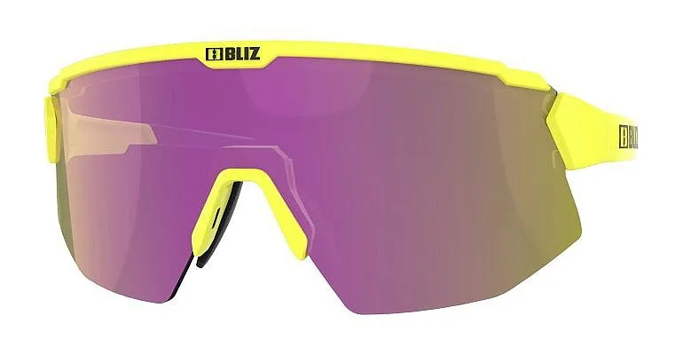 glasses Bliz Breeze - 52302-64/Matt Neon Yellow/Brown/Purple Multi