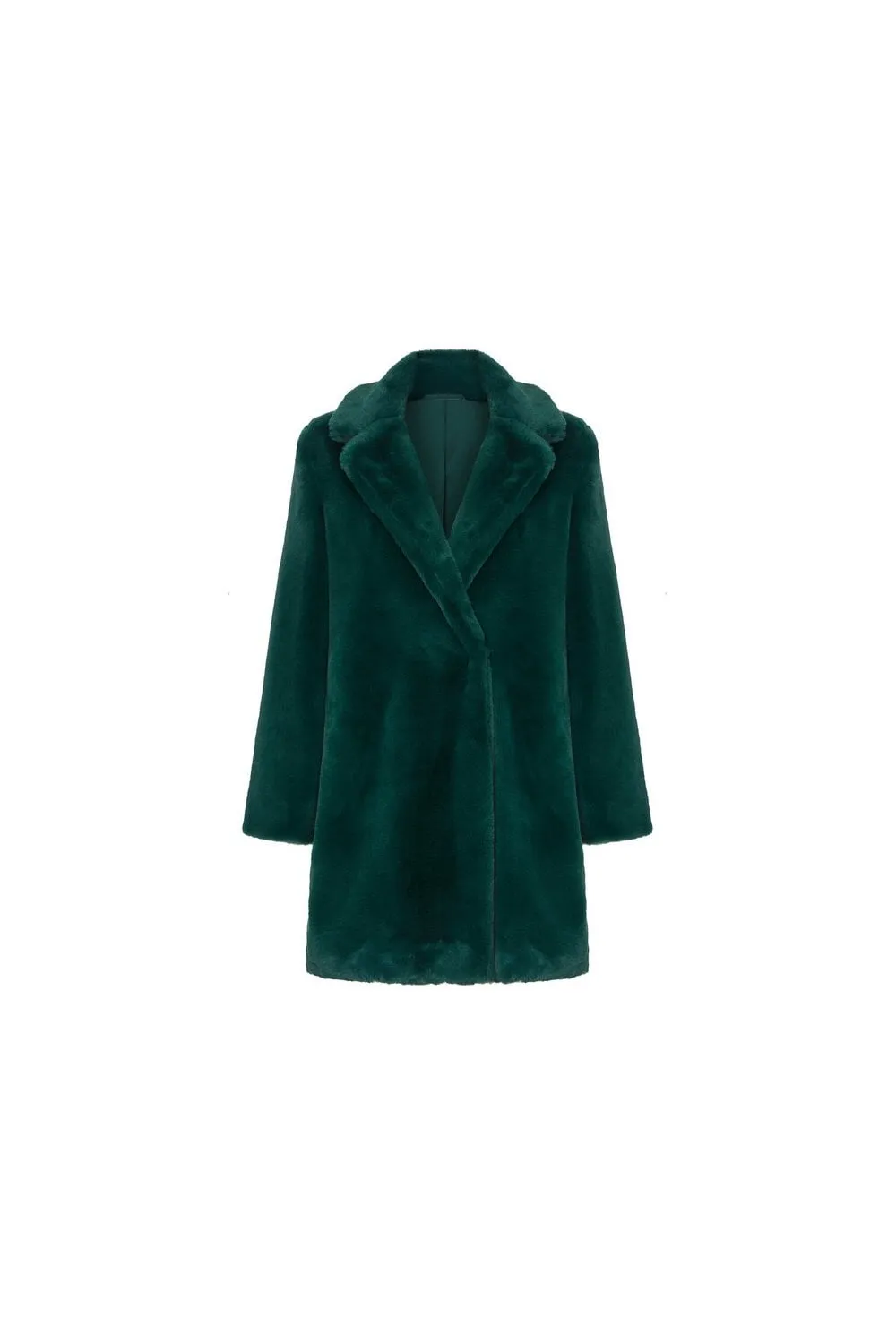 Green Fur Collar Jacket