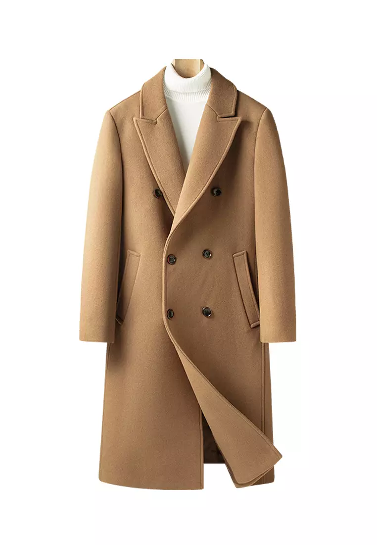 HAPPY FRIDAYS Double-Breasted Wool Trench Coat 283