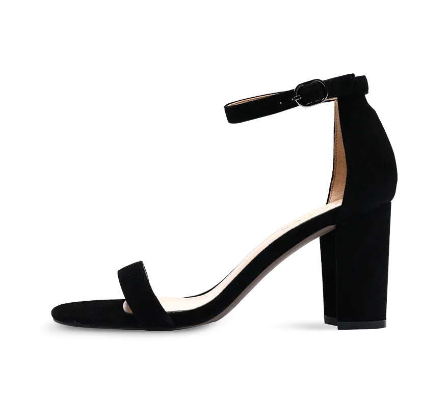 Heather Block High Heel Sandals - Final Sale