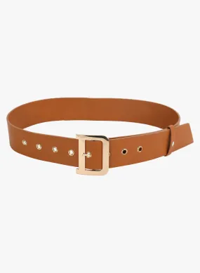 Heather Rectangular Buckle Belt