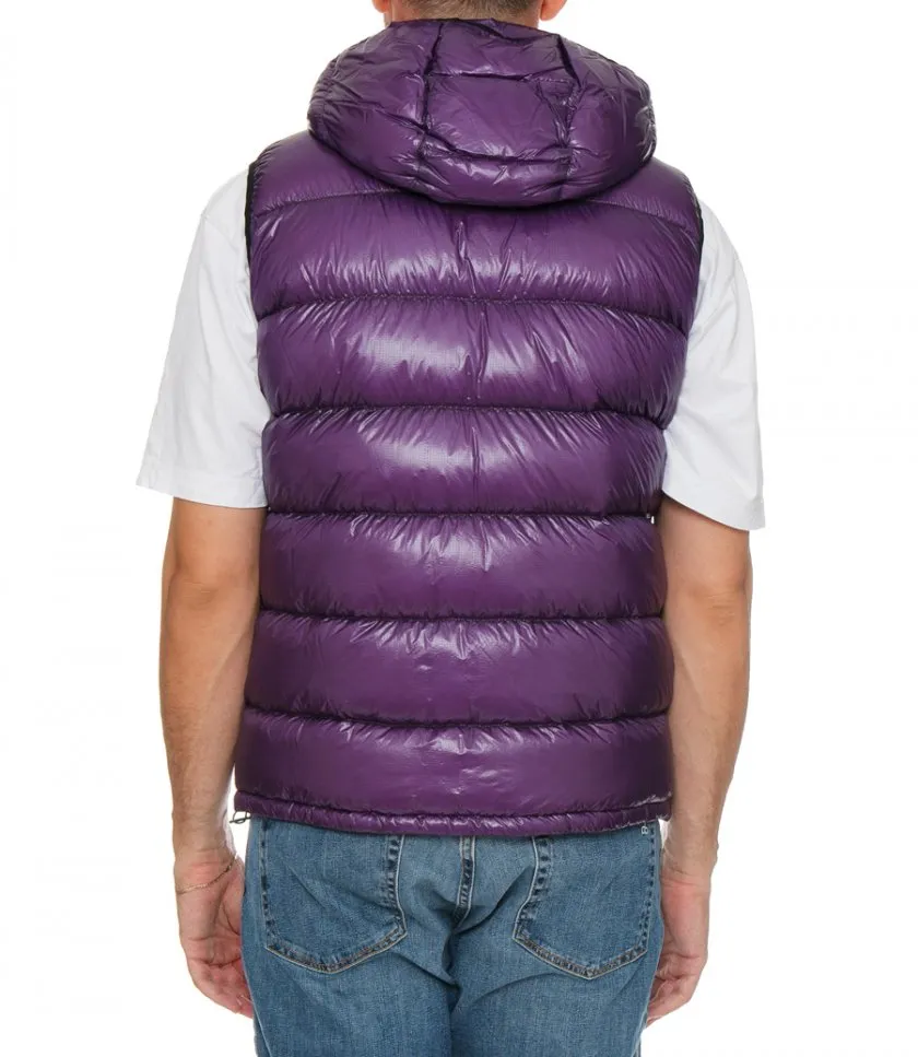 HERNOREVERSIBLE NYLON VEST WITH HOOD