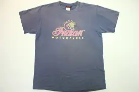 Indian Motorcycles Post Falls Idaho Vintage 90's Biker Est. 1901 T-Shirt