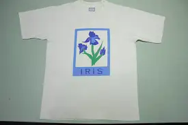 Iris Flower Vintage 90's All Sport Made in USA Grandma T-Shirt