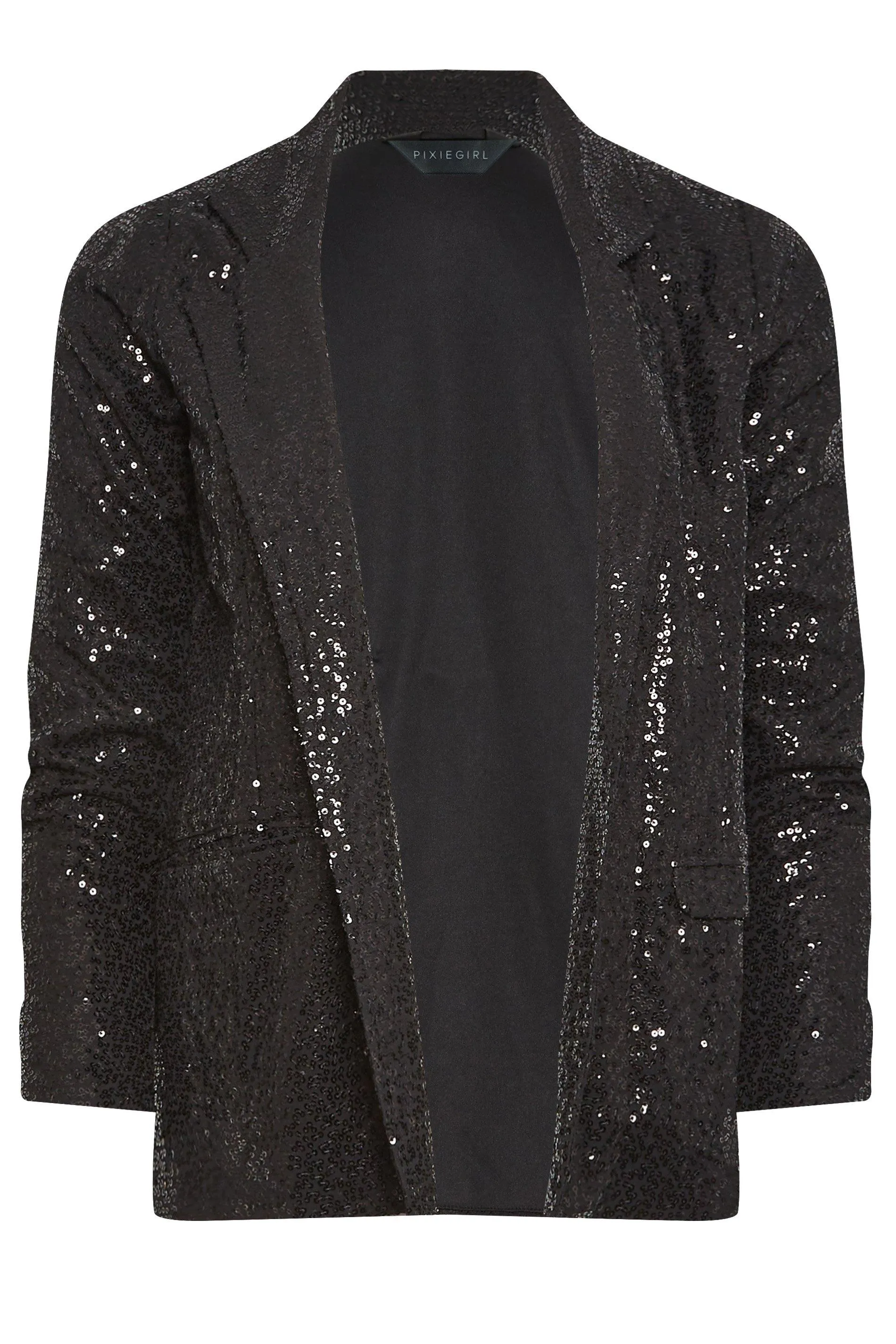 Jackets & Coats | Petite Sequin Long Sleeve Blazer | PixieGirl