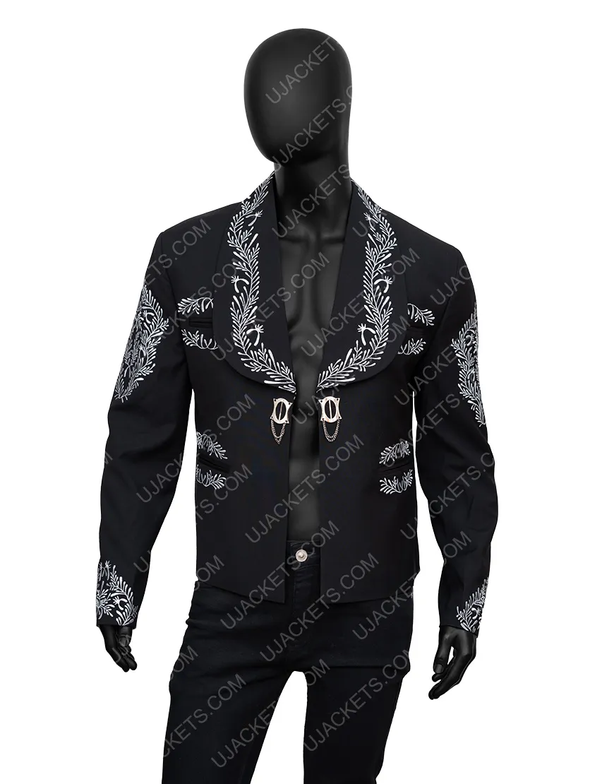 Joe Kelly Mariachi Embriodered Jacket | Men's Embroidered Blue Jacket