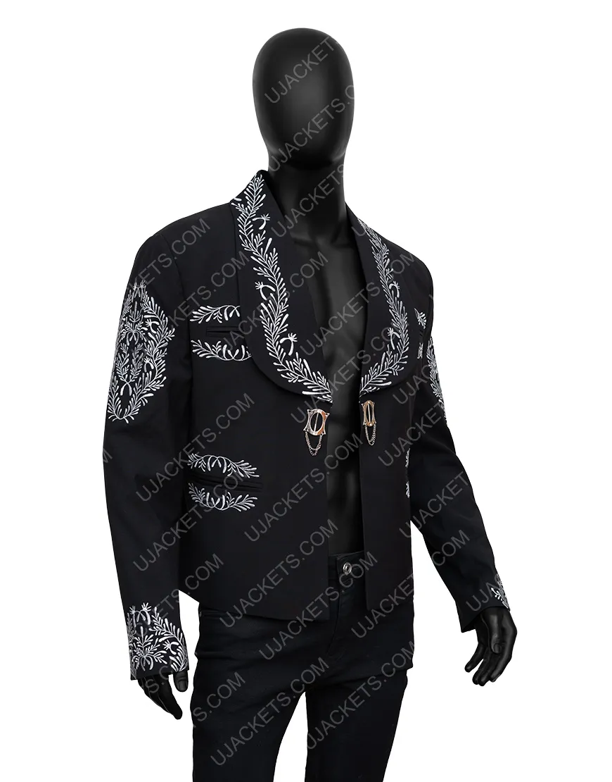 Joe Kelly Mariachi Embriodered Jacket | Men's Embroidered Blue Jacket