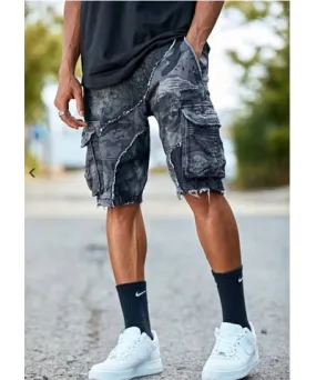 Jordan Craig Men's Freedom Denim Cargo Short In Black Camo