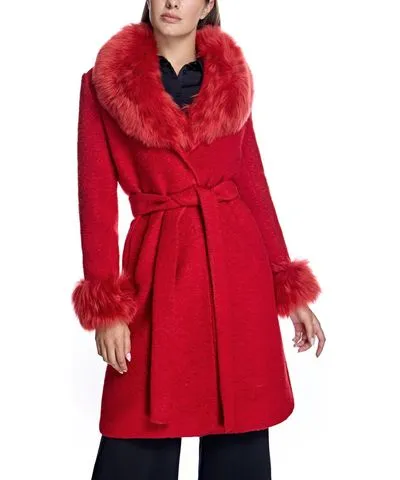 Julia & Stella By Maximilian Women's Wool Wrap Coat