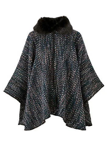 Kaleidoscope Faux Fur Collar Wrap | Grattan