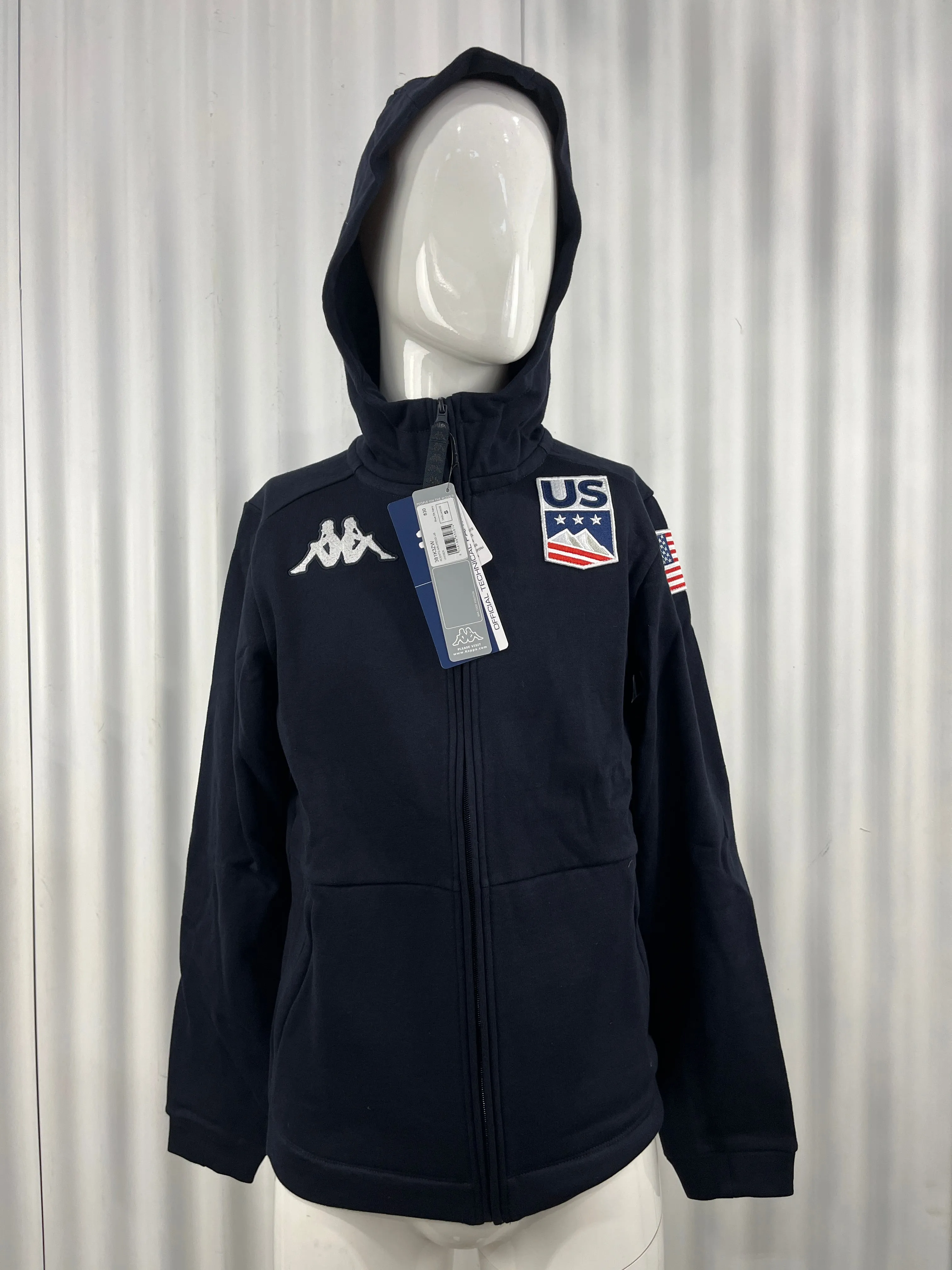 Kappa X US Team 6Cento Arufeod Full Zip Hoodie