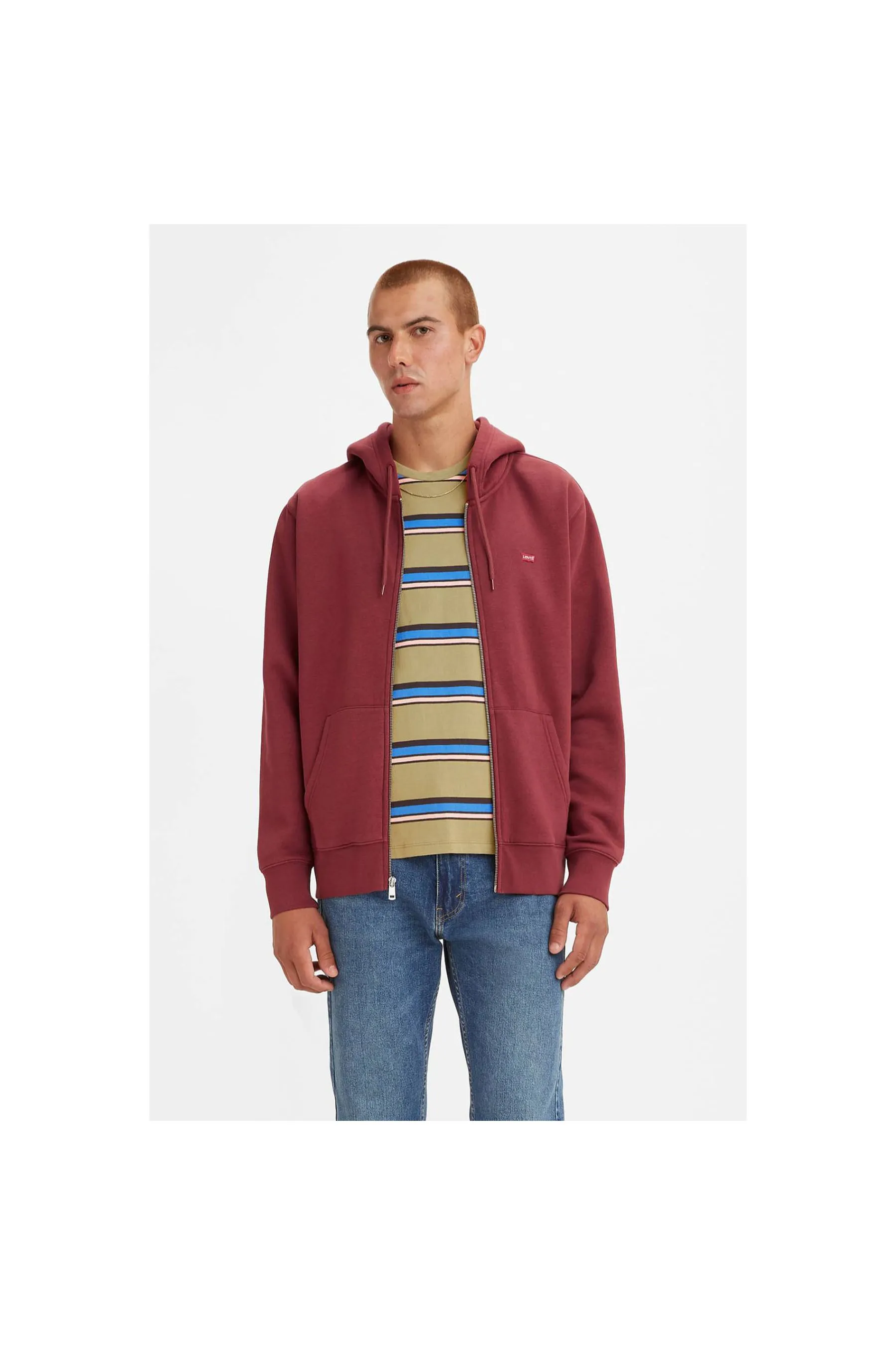 Levi's ® Core Ng Zip Up Port Red Men Hoodies