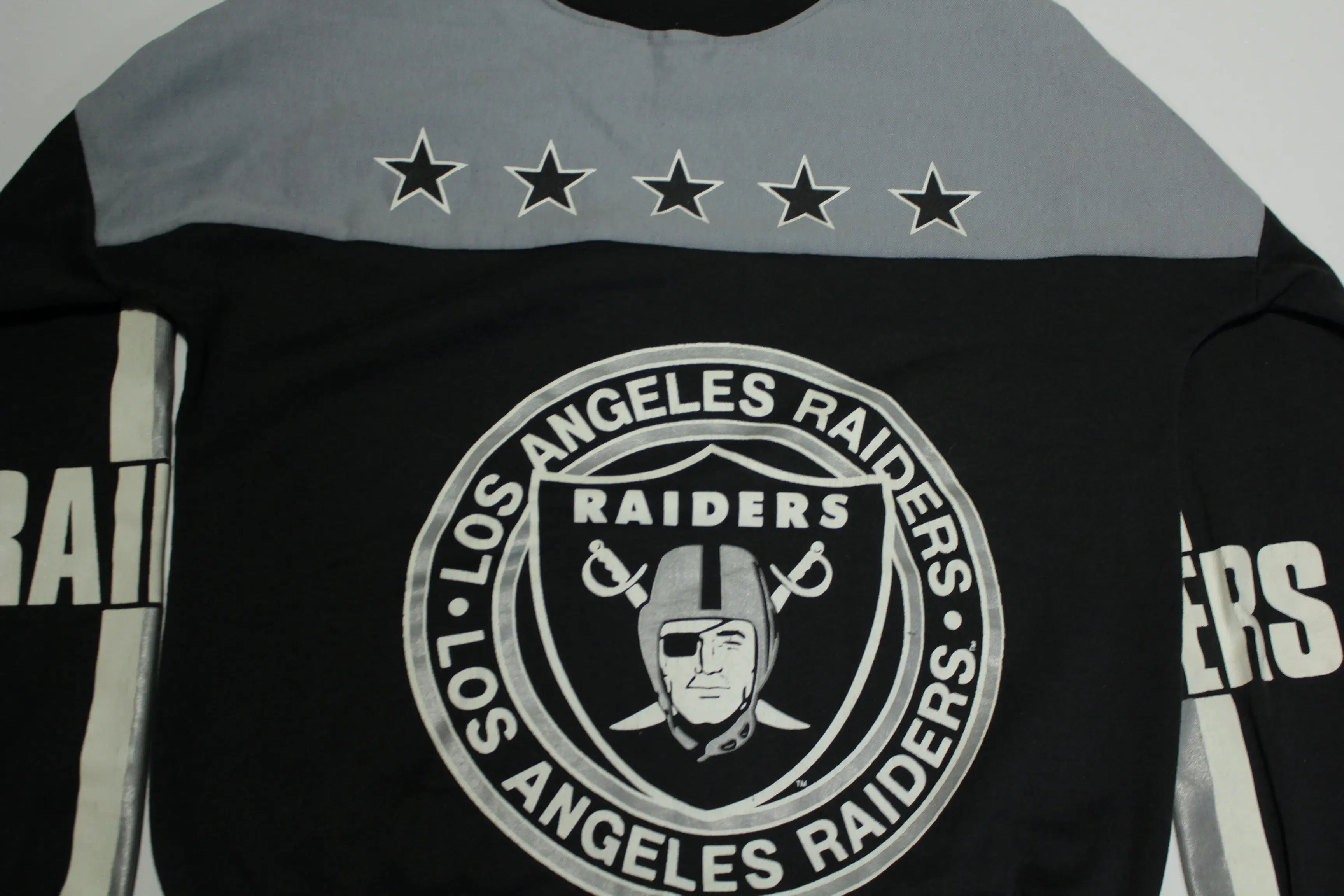 Los Angeles Raiders Vintage 90's AOP Garan Official Licensed LA NFL Crewneck Sweatshirt