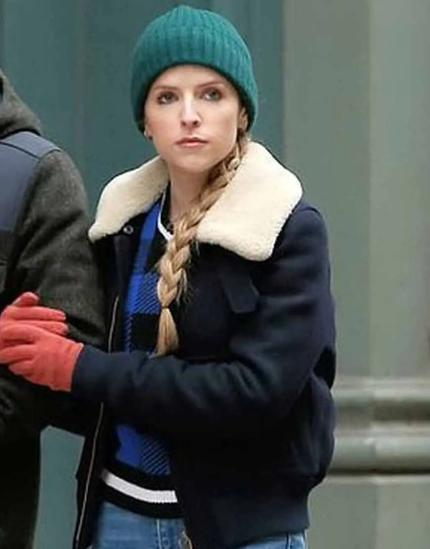 Love Life Anna Kendrick Shearling Collar Jacket