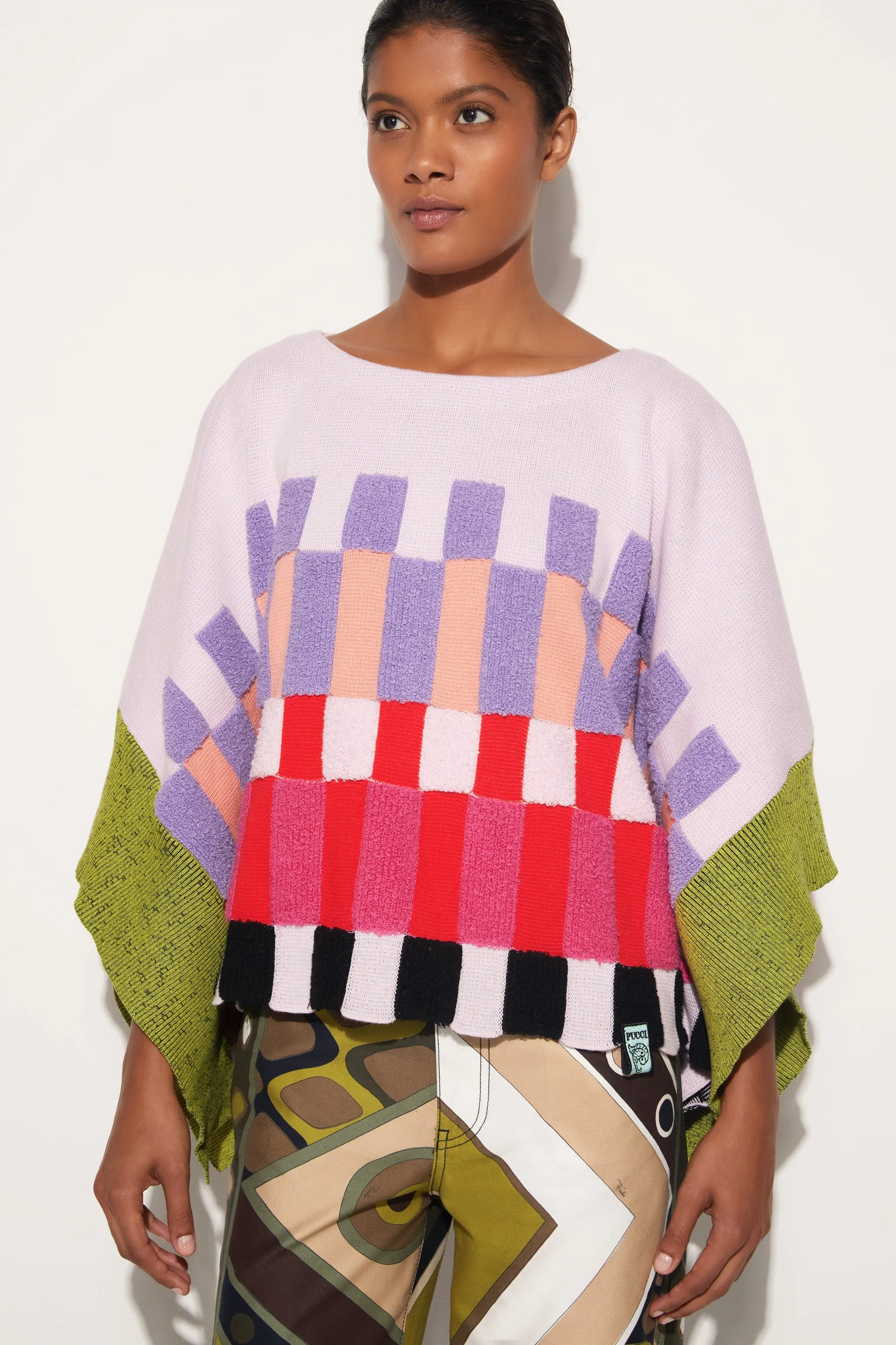 Maglione con design color-block