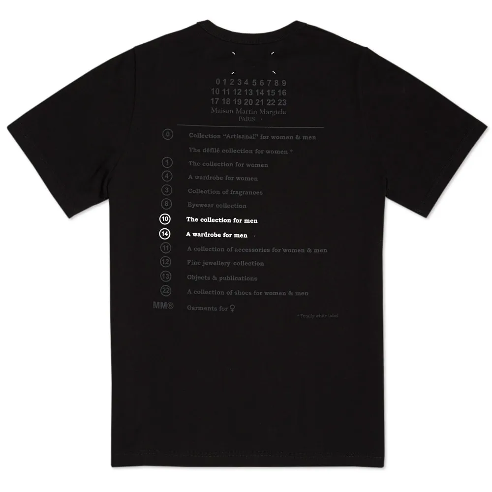 Maison Martin Margiela 10 Collections TeeBlack