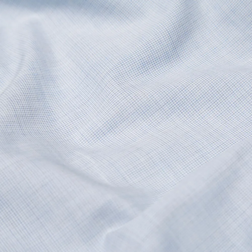 Maison Martin Margiela 14 Button Collar Micro Stripe ShirtLight Blue