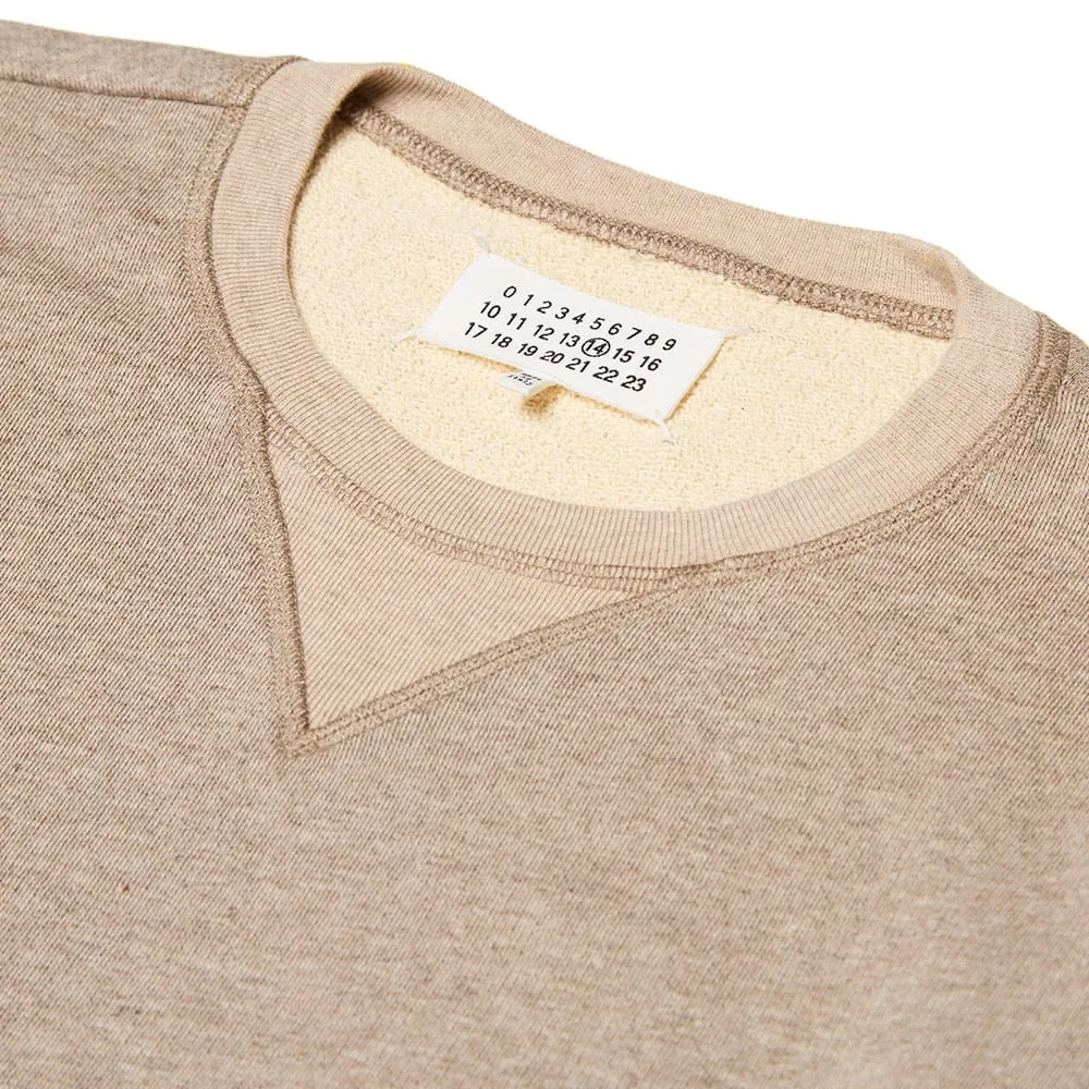 Maison Martin Margiela 14 Crew Neck Elbow Patch SweatBeige