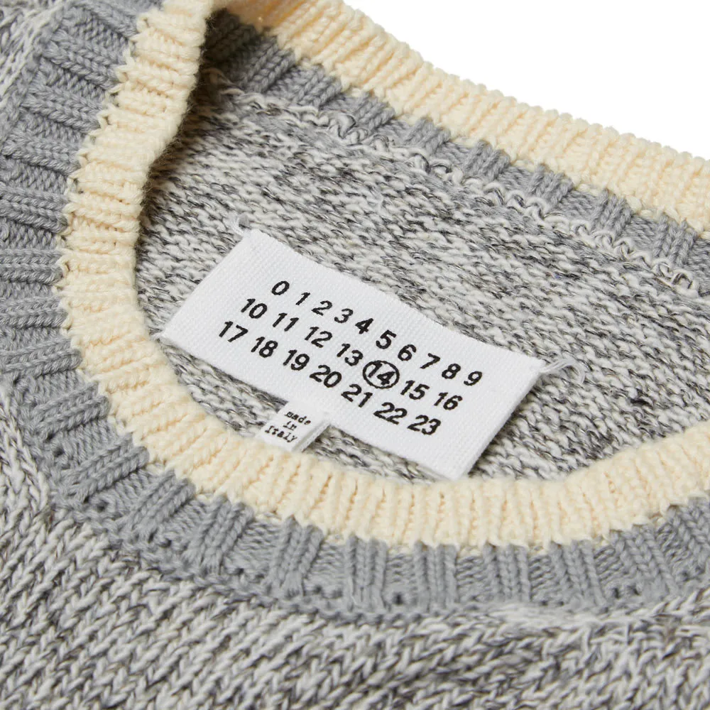 Maison Martin Margiela 14 Marl Tipped CrewGrey