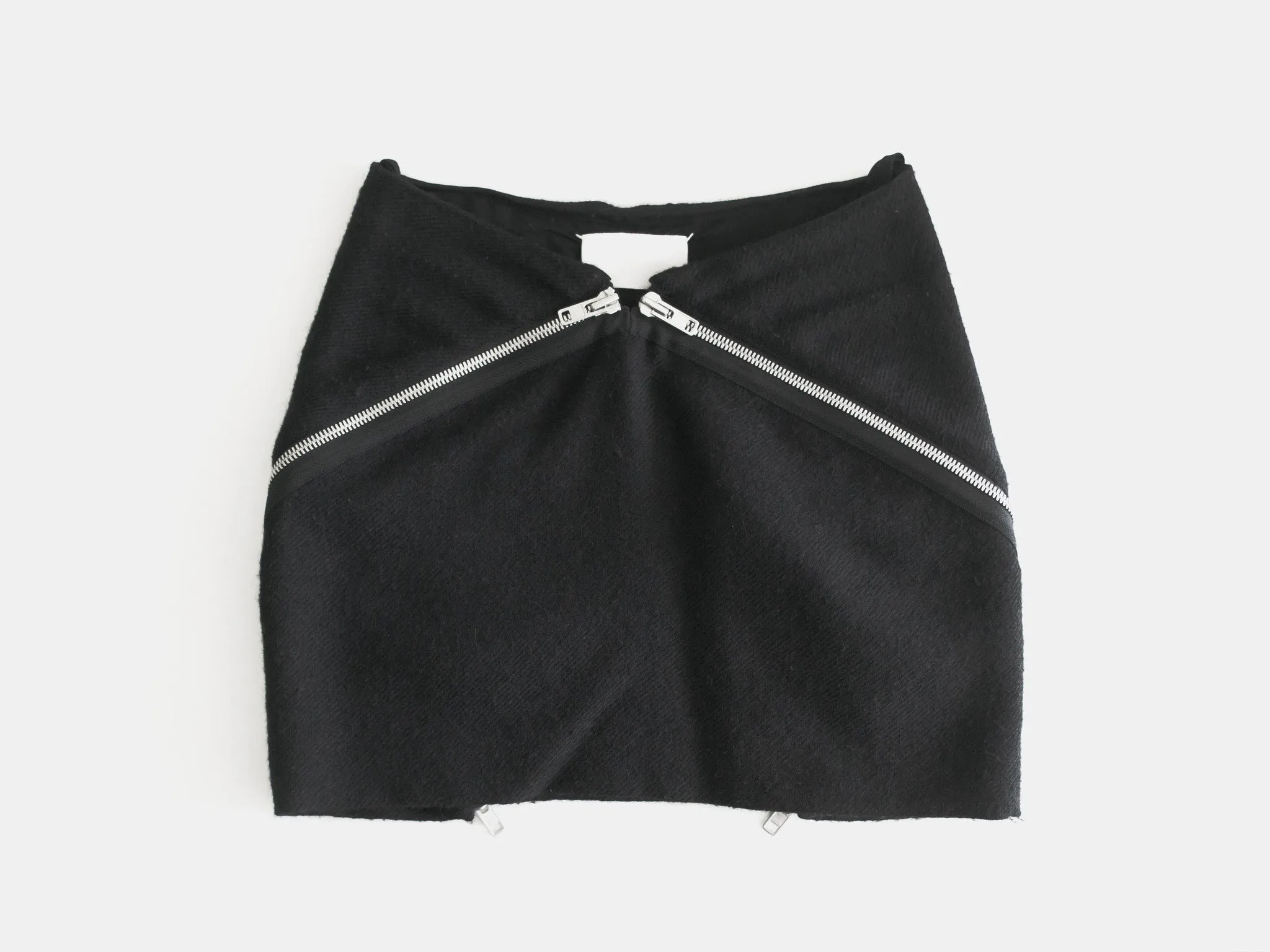 Maison Martin Margiela AW08 Double Zip Mini Skirt