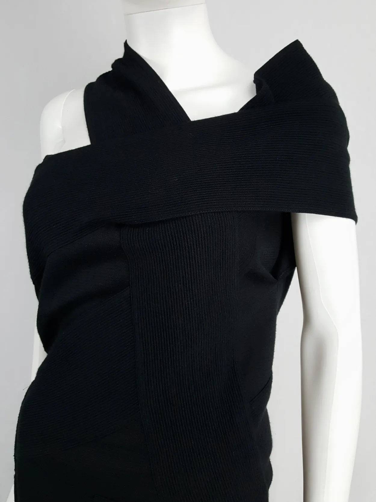 Maison Martin Margiela black bandage dress — fall 2009