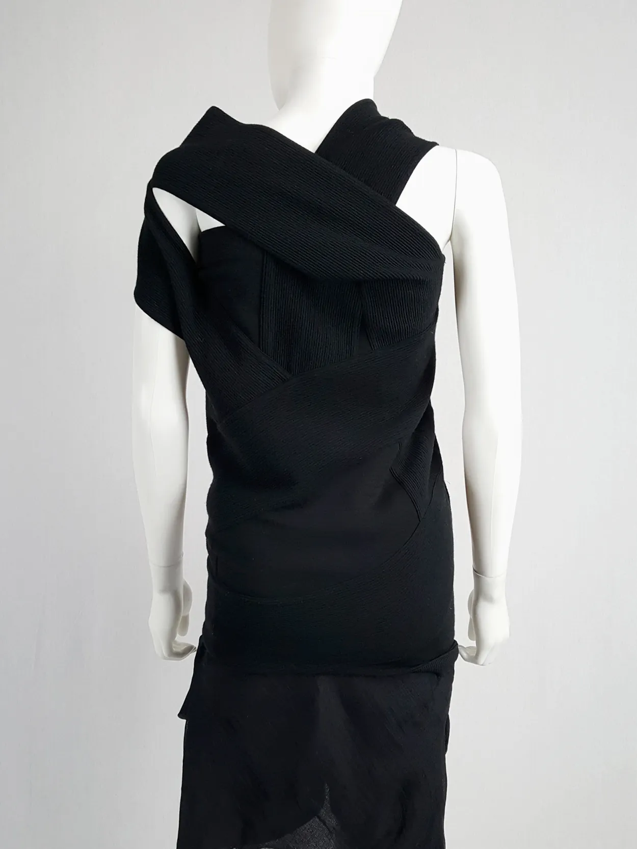 Maison Martin Margiela black bandage dress — fall 2009