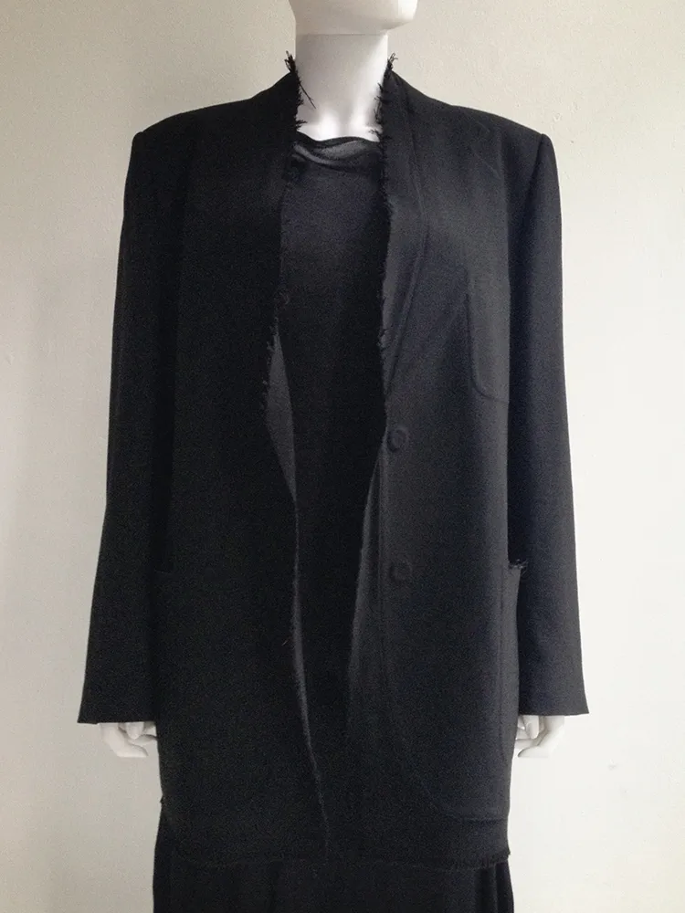 Maison Martin Margiela black covered blazer — fall 2001