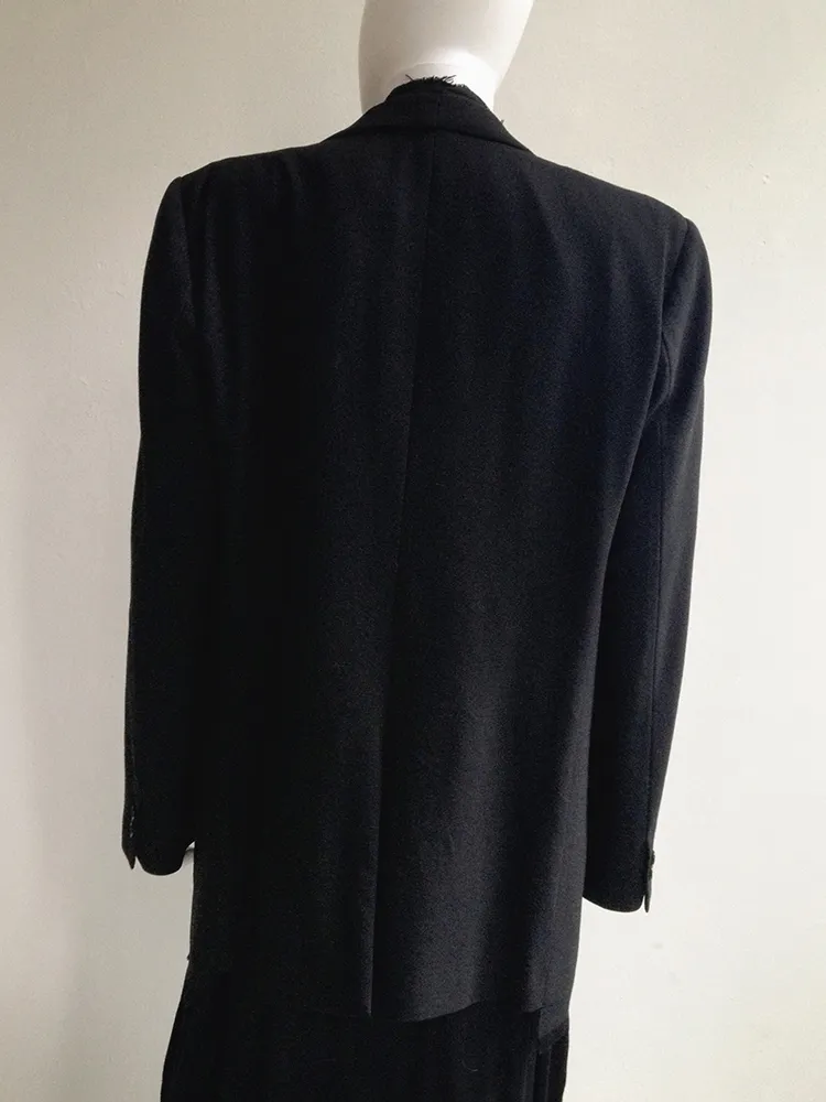 Maison Martin Margiela black covered blazer — fall 2001