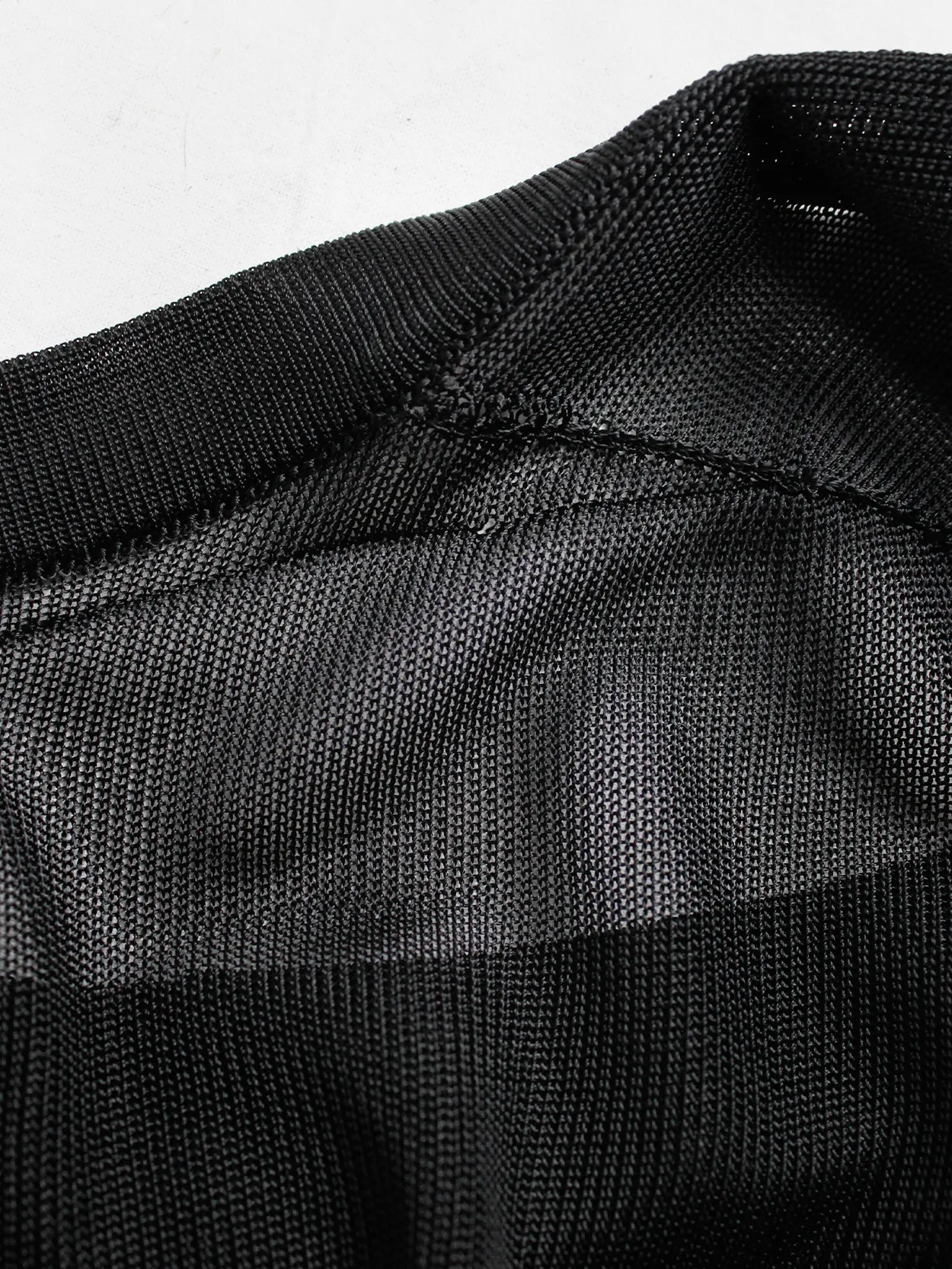 Maison Martin Margiela black mesh capelet — spring 2007