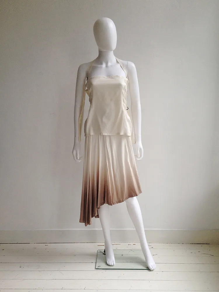 Maison Martin Margiela ombre transformable dress — spring 2003