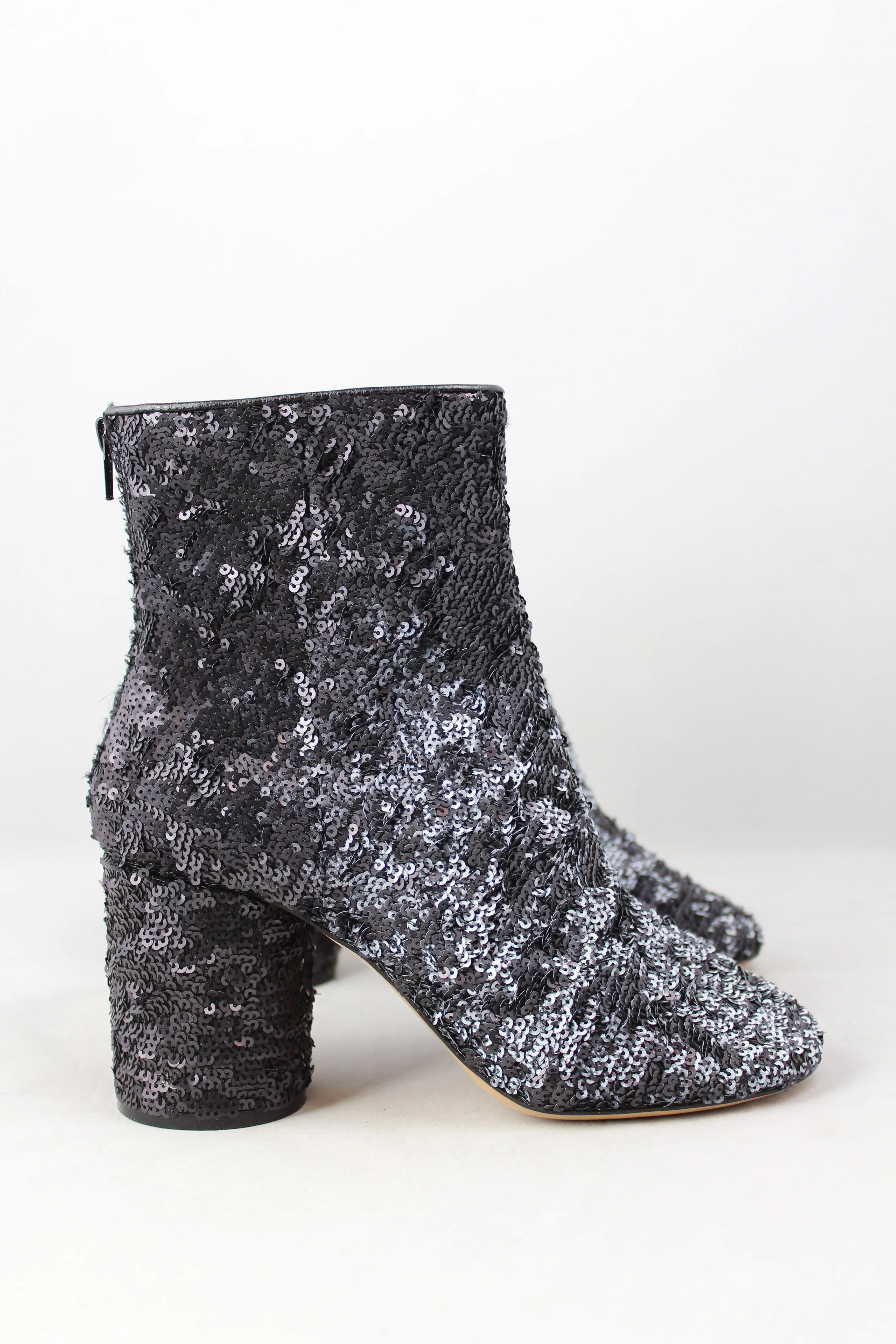 Martin Margiela Tronchetto con paillettes blu sfumate - N. 37