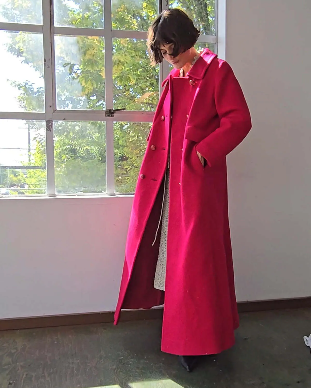 Maxi Coat - Pink Dragonfruit