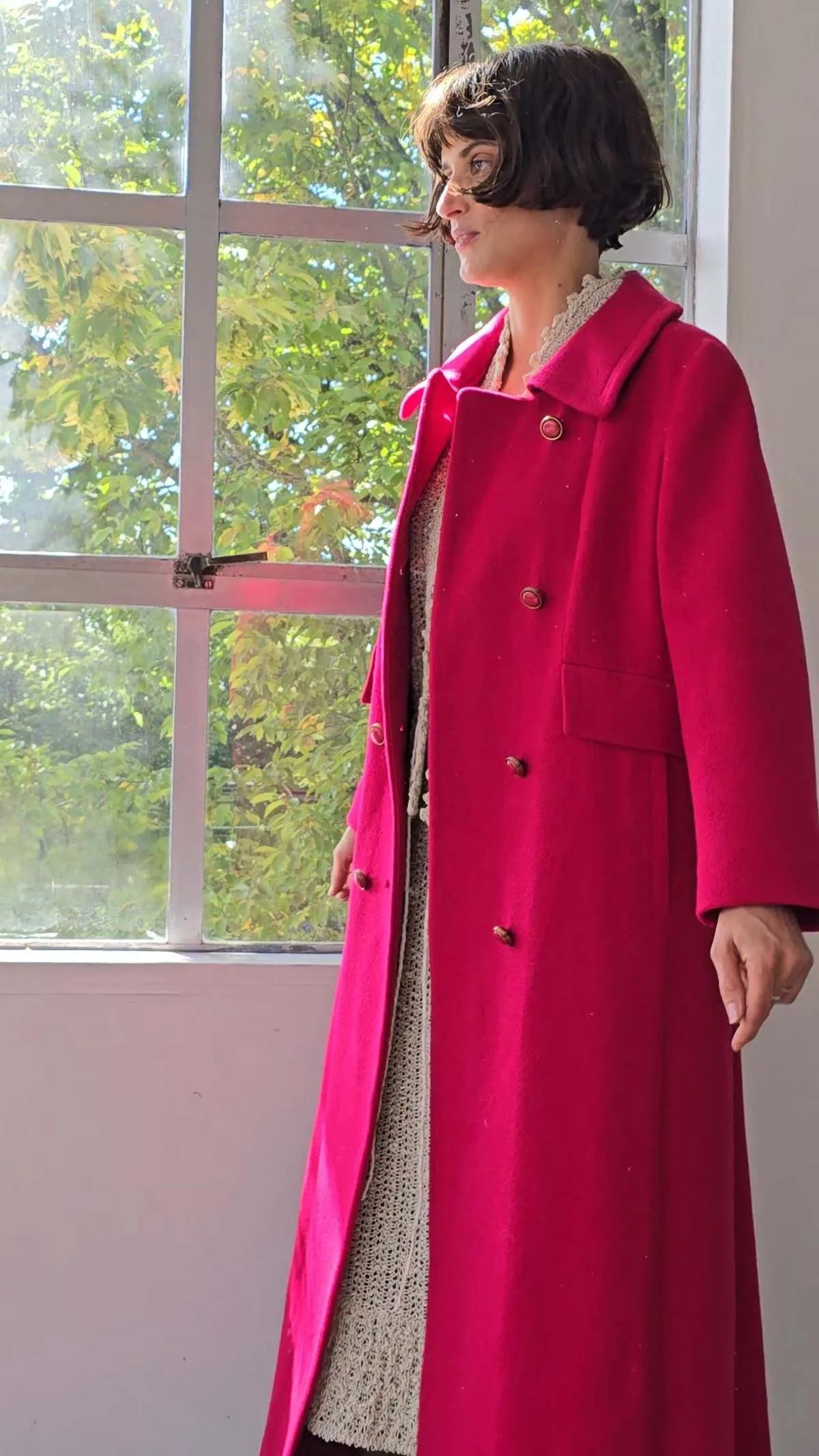 Maxi Coat - Pink Dragonfruit