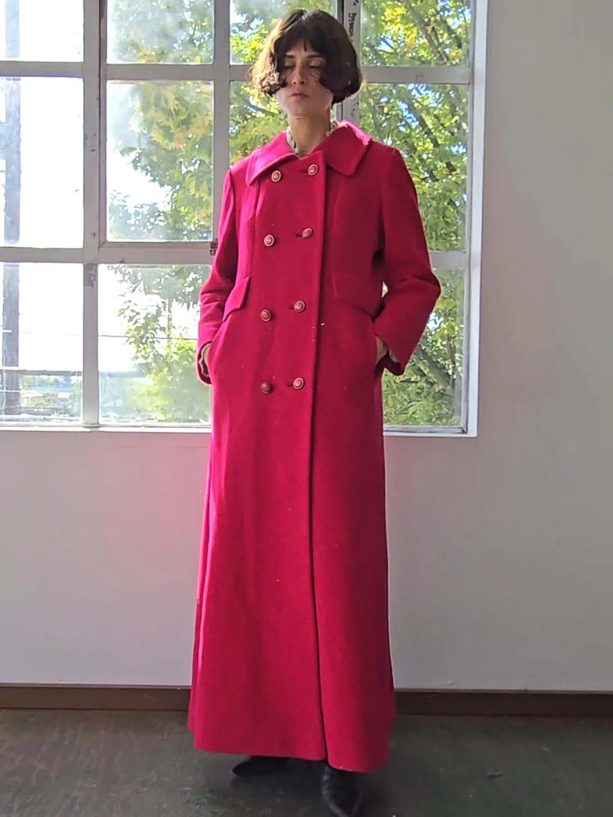 Maxi Coat - Pink Dragonfruit