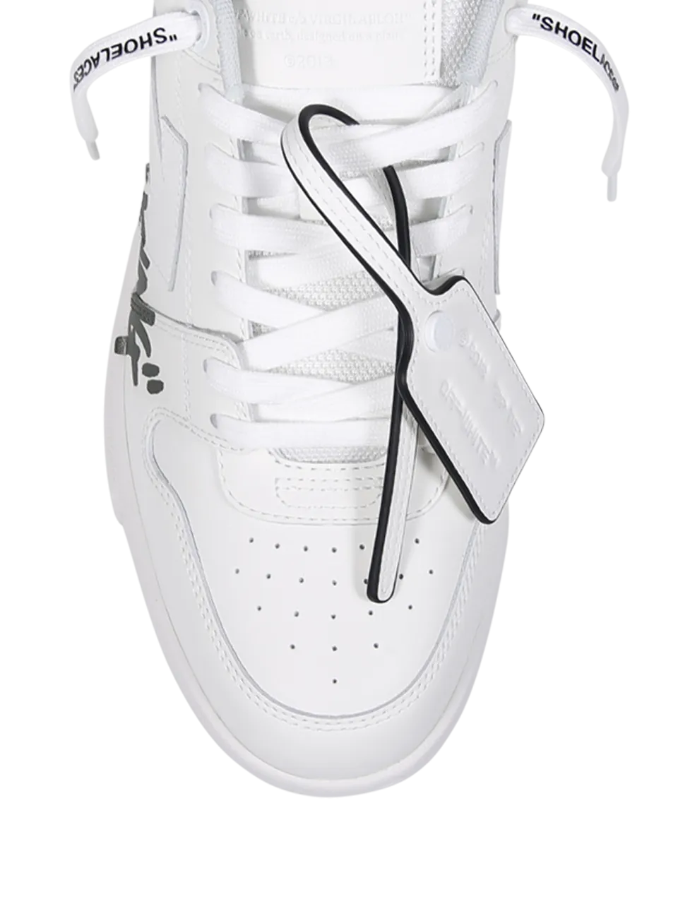 MEN OFF-WHITE WHITE CALF LEATHER OUT OF OFFICE ``FOR WALKING`` SNEAKER