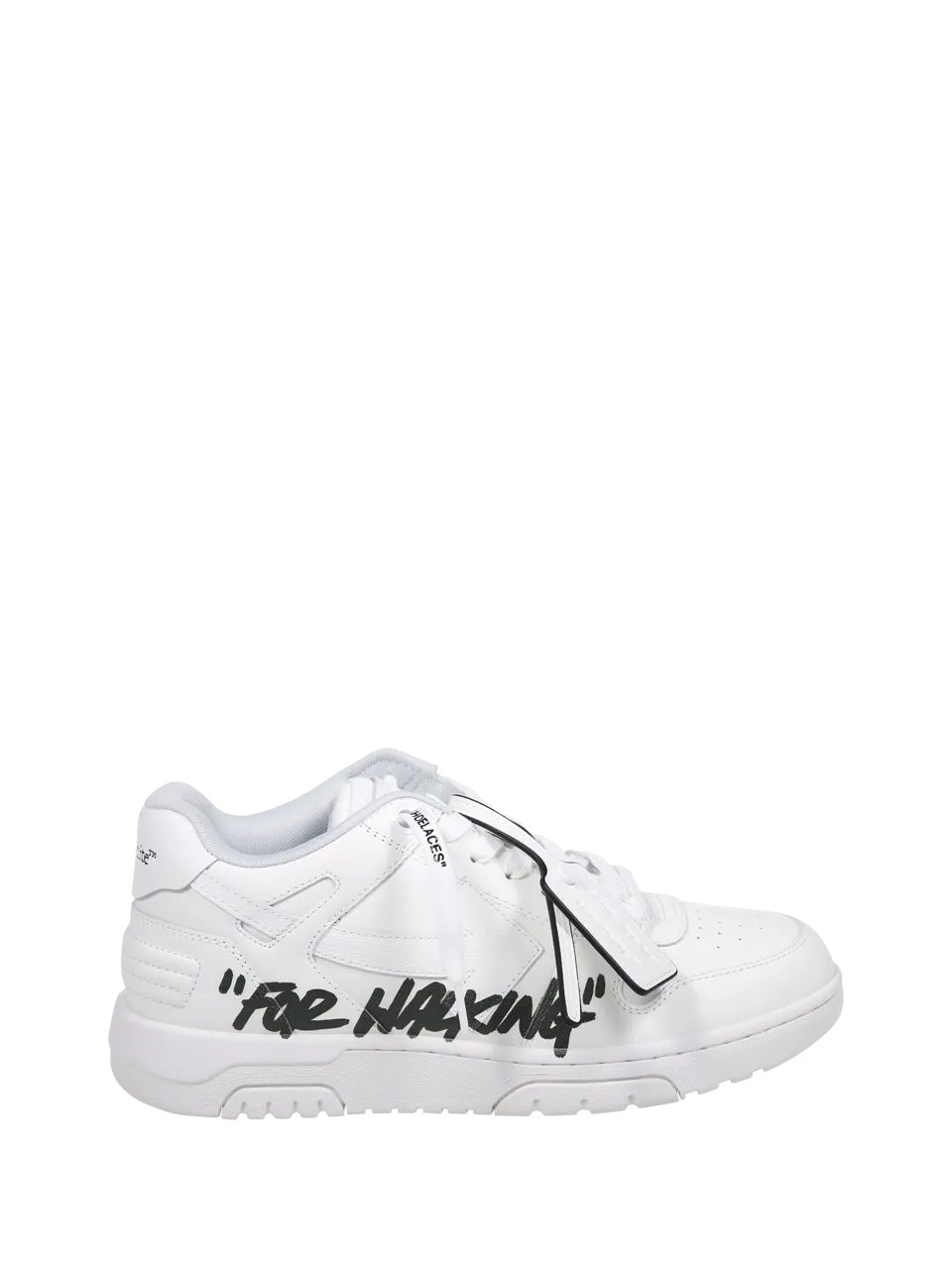 MEN OFF-WHITE WHITE CALF LEATHER OUT OF OFFICE ``FOR WALKING`` SNEAKER