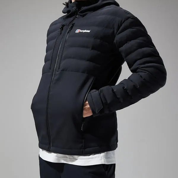 Men's Theran Hybrid Hooded Jacket - Black