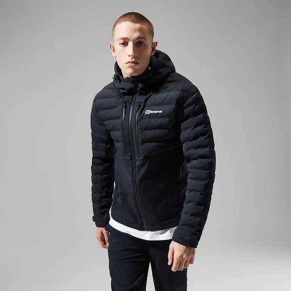 Men's Theran Hybrid Hooded Jacket - Black