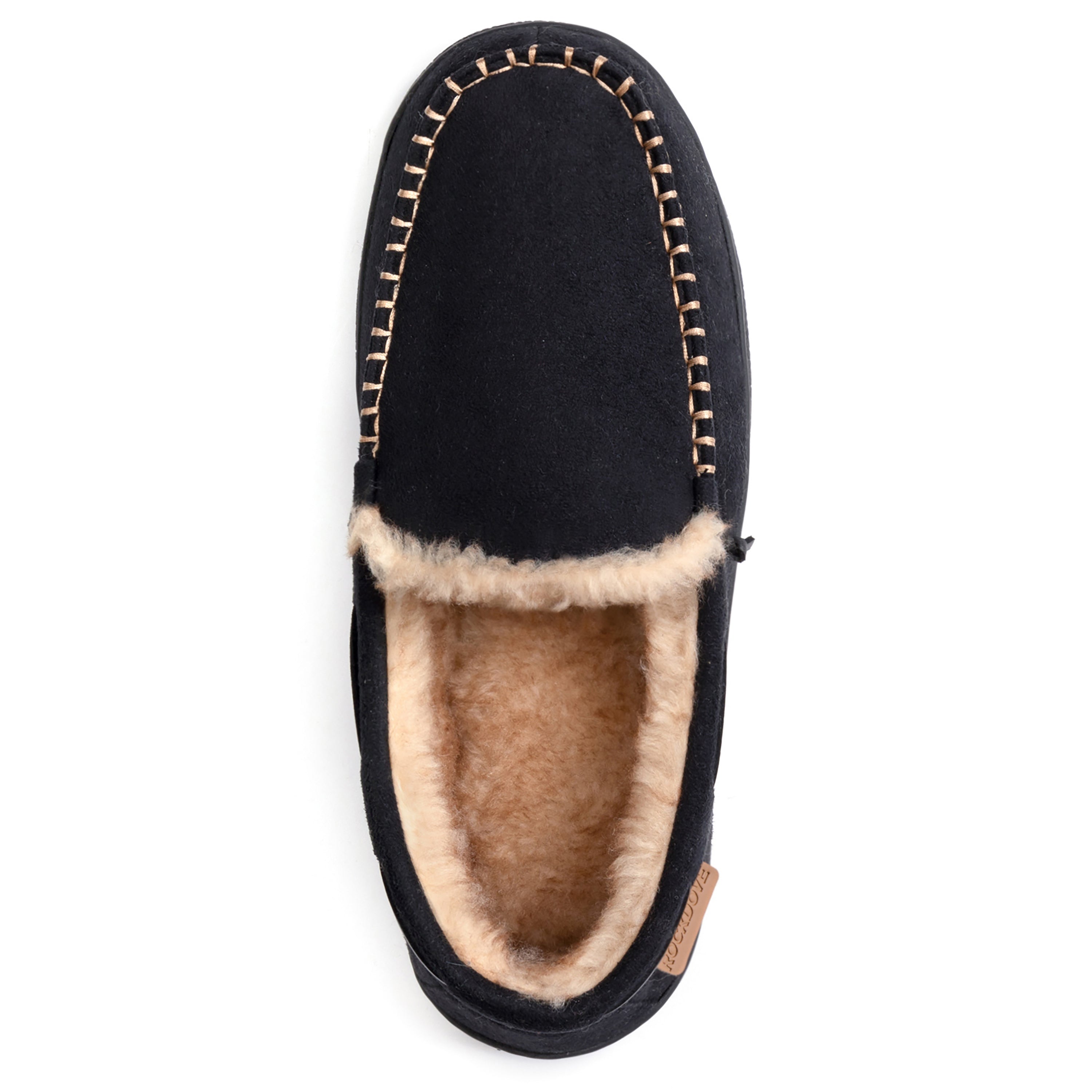 Men's Carter Wool Lined Microsuede Moc Slipper