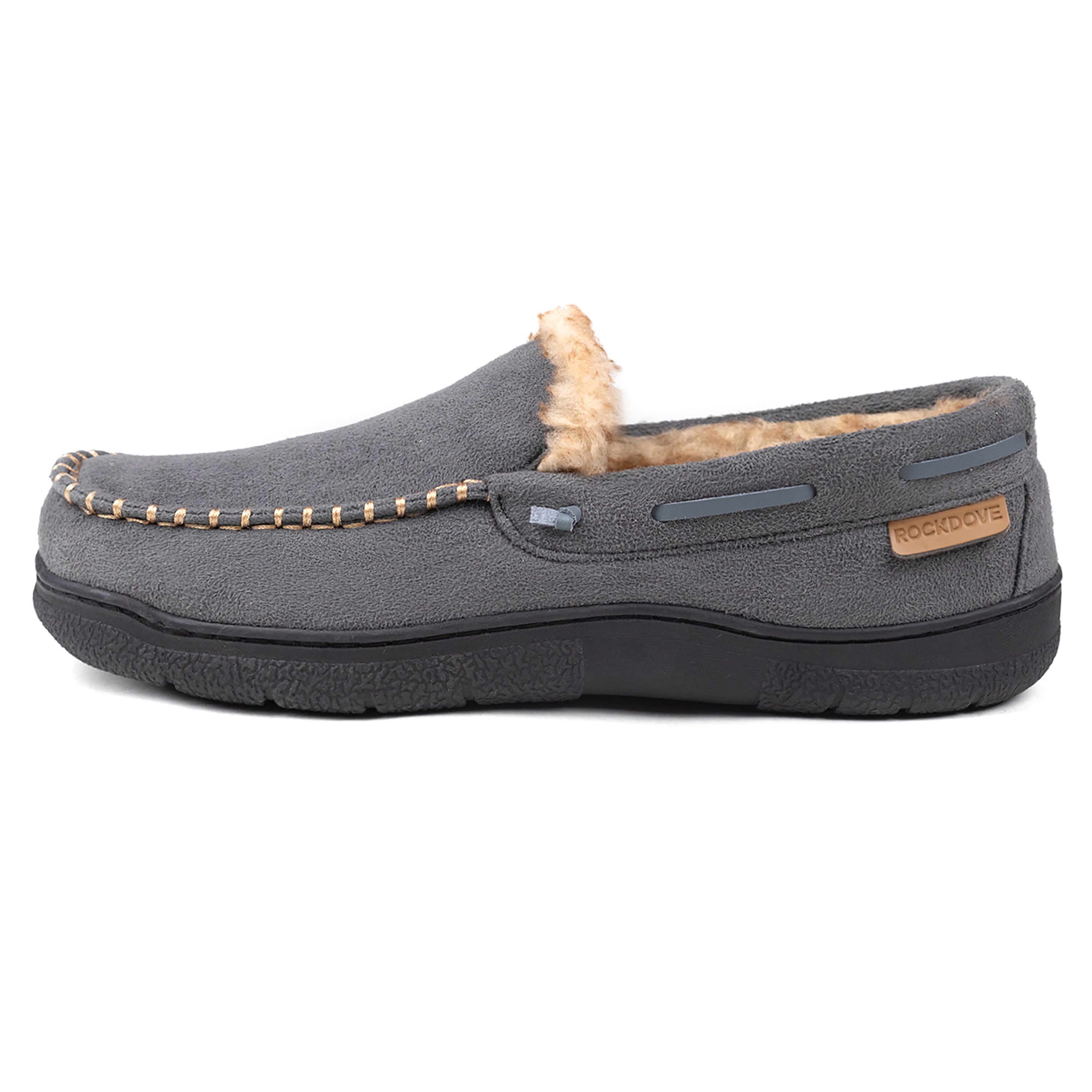 Men's Carter Wool Lined Microsuede Moc Slipper