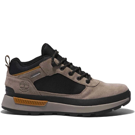 Mens Field Trekker Waterproof Low - Med Grey Suede