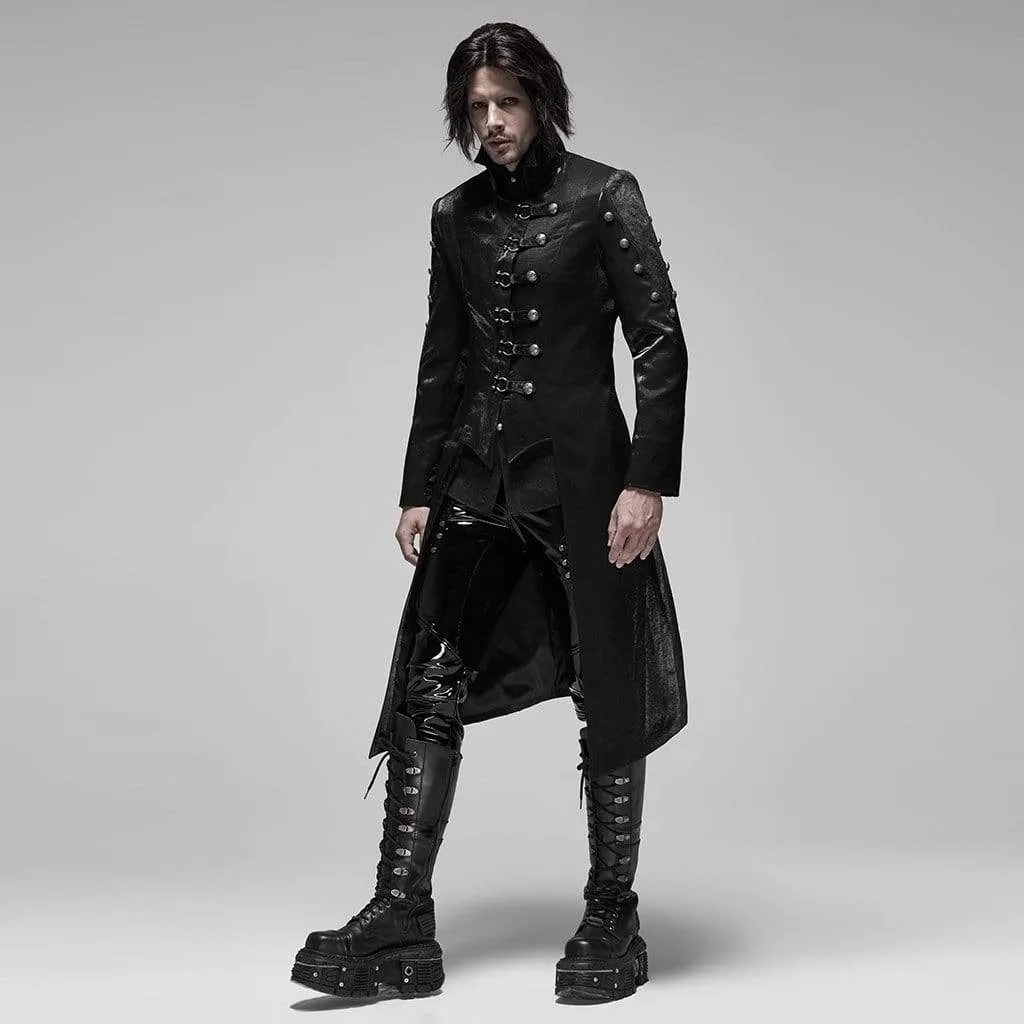 Men's Gothic Gorgeous Mid-long Coats With Buttons