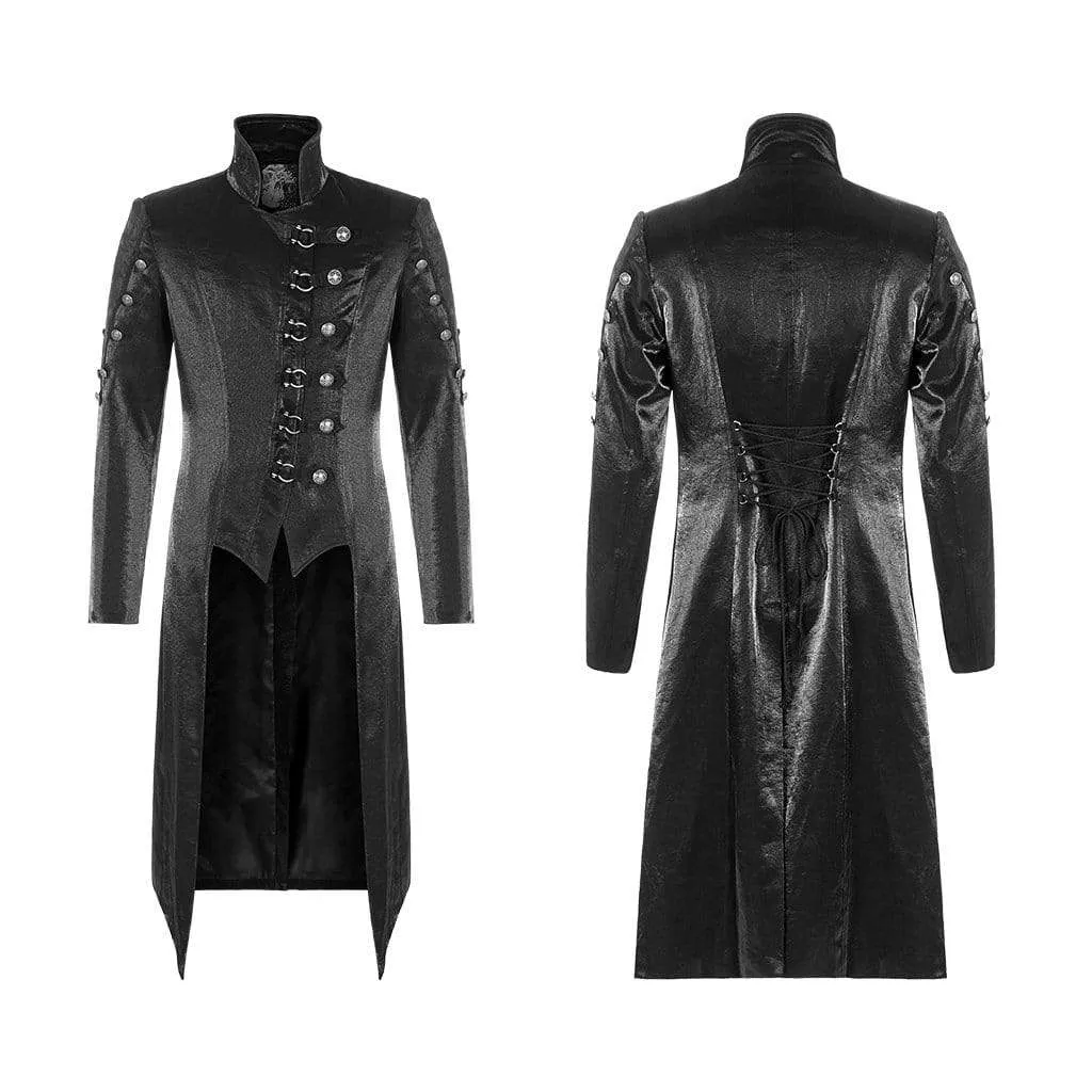 Men's Gothic Gorgeous Mid-long Coats With Buttons