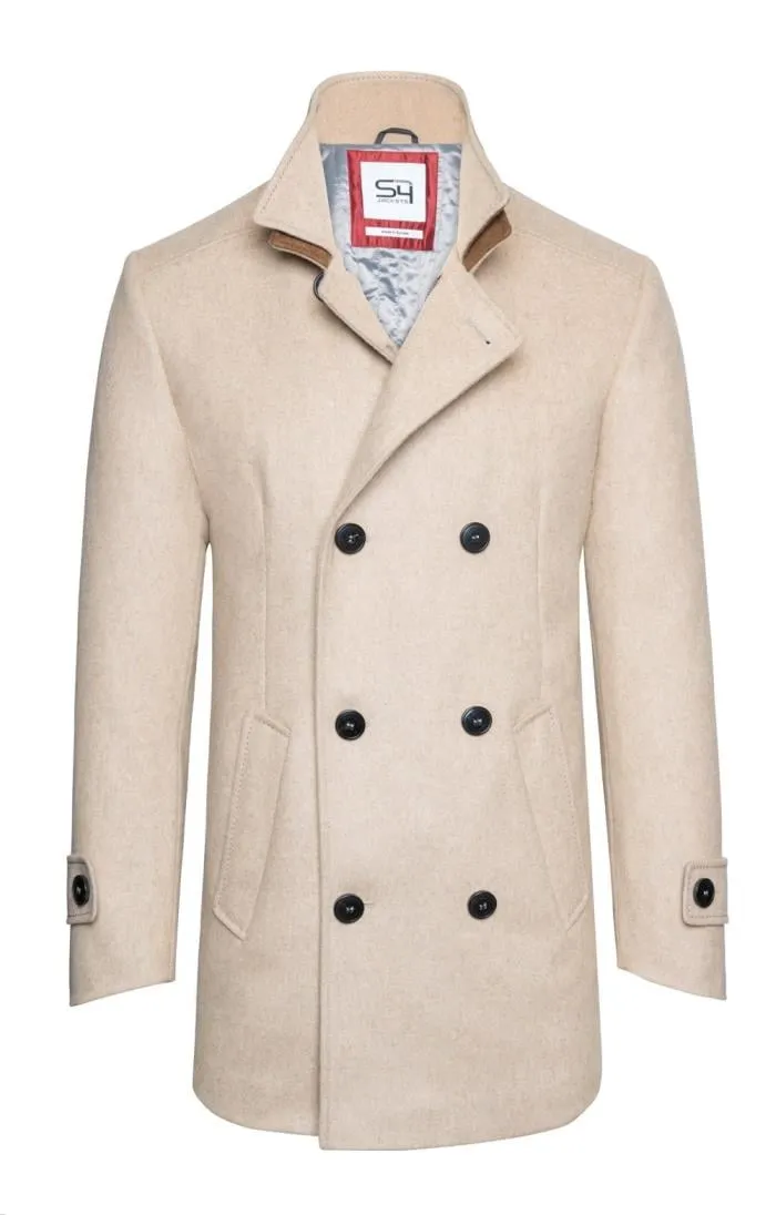 Men's Mock Double Breasted Coat